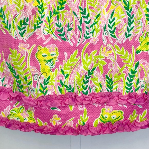 Lilly Pulitzer Millionaire Row Sundress Size 8 Barbicore Preppy Jungle Animals - Picture 3 of 7
